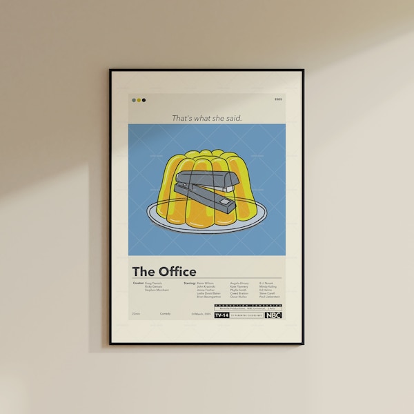 The Office Poster | Greg Daniels | Minimalist Movie Poster | Custom Movie Posters | Wall Art Print | Home Decor | Custom Poster |Tv Series