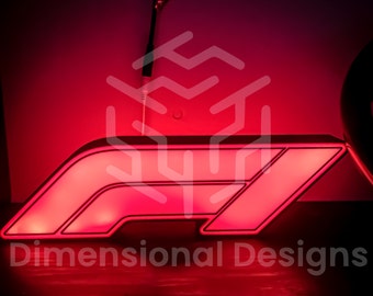 F1 Logo RGB LED Lamp/ Nightlight (Remote + APP Controlled)