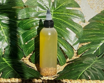 El aceite para el crecimiento del cabello con vitamina C de fenogreco y romero fortalece el cabello con aceites naturales ayurvédicos