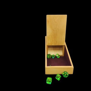 Alder wood dice tower & dice vault
