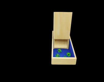 Hand made Aspen wood dice tower and dice vault