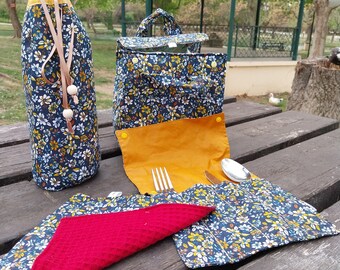 coffret lunchbag isotherme porte bouteille isotherme étui à couverts etc