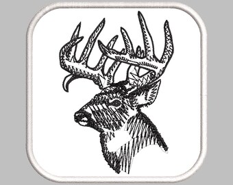 Opstrijkbare geborduurde patch - Hert