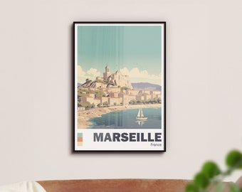 Impression MARSEILLE - Posters Voyages, Impression, Art mural, Impression Marseille