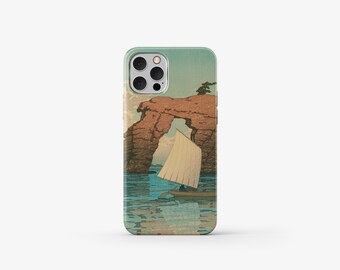 Coque Téléphone, Oeuvre d'art Japonais, Bateau à Voile