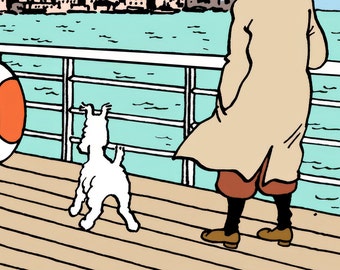Tintin in New York - A2, A3 High Quality Digital Download
