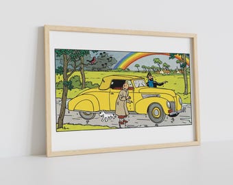 Tintin and the Rainbow Poster - A2, 24