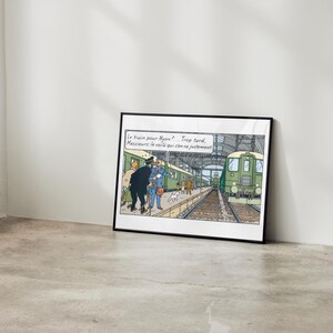 The Train to Nyon, Tintin, poster, wall decoration image 2