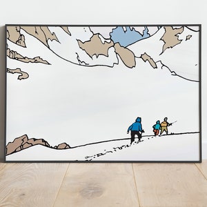 Tintin no Tibete, downloads digitais de alta qualidade - Tintin pôsteres / impressão / pôster de quadrinhos / Kuifje / A2 / A3