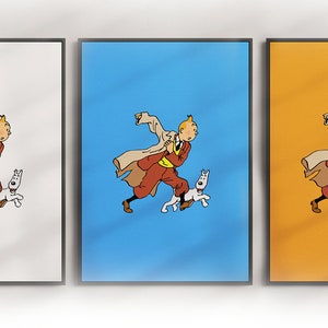 Tintin, 4 Landscapes, 4k High Quality Digital Downloads