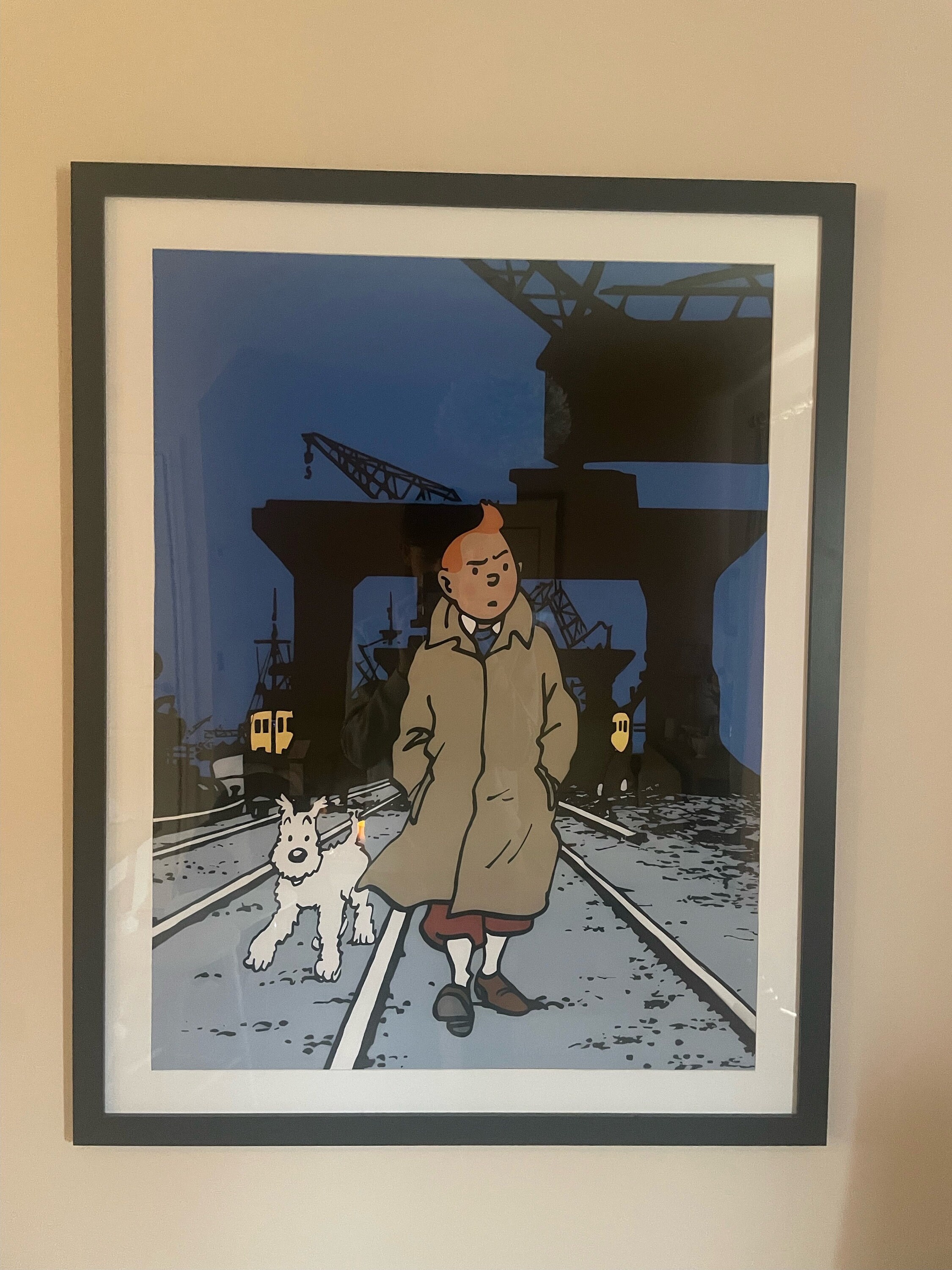 Tintin and Snowy on the Port, Very High Quality Digital Download