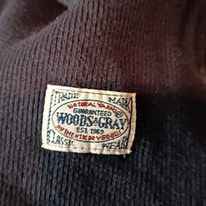 Vintage Woods & Gray XLT Tall Heavyweight Cotton Rugby Shirt Made in Macau image 4