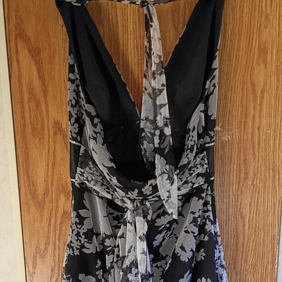 teeze me halter dress Vintage Y2K Open Back Mesh Overlay Goth Fairy Club Sz M Prom dresses
