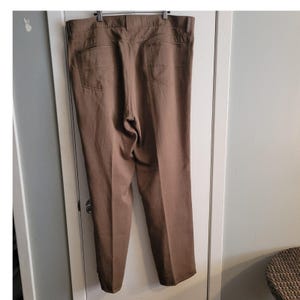 Vintage heren Tommy Bahama Tencel katoenen broek bruin ontspannen resortwear, € 40,- afbeelding 5