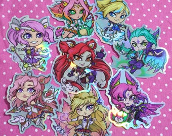 Star Guardians League of Legends Stickers