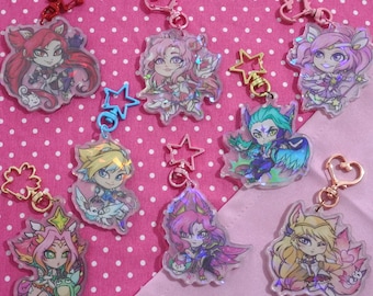 Star Guardians League of Legends Keychain set 1