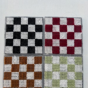 Handmade Checkerboard Coasters