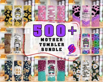 Plus de 500 grands verres d&#39;emballage à sublimation pour femme, 20 oz, verres à fleurs en peau de vache, léopard, paillettes, fête des mères