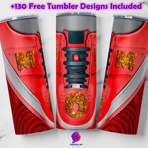 Mom Glitter Kicks Tumbler Wrap Bundle 20oz Skinny Tumbler Wrap PNG Glitter Sneaker Tumbler Wrap Design Tumbler Sublimation Instant Download