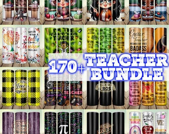 Modèles de sublimation de gobelets pour professeur : 20 oz de papier mince (téléchargement instantané PNG)