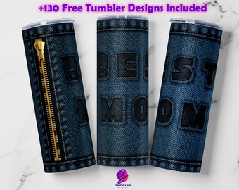 Best Mom Ever Jeans Tumbler Design (PNG Digital Download)