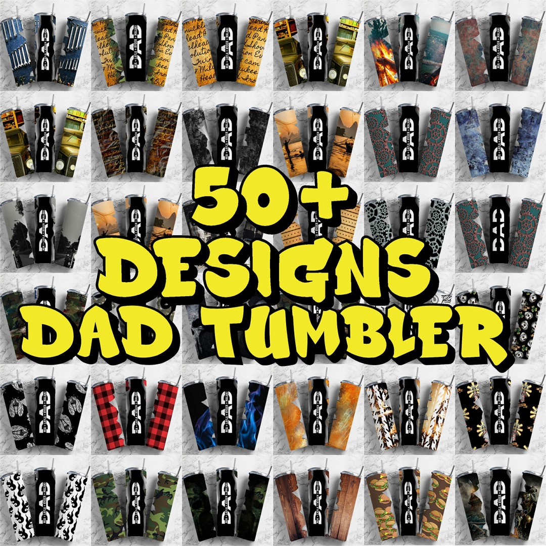 Dad Tumbler Design Bundle: 20oz Skinny Tumbler Wrap (digital Download ...
