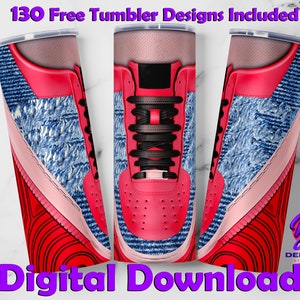 Jeans kicks tumbler wrap, 20 oz Skinny Tumbler Sublimation Design, Sneakers shoes tumbler wrap PNG,20oz Tumbler Design, Dollar Tumbler PNG.