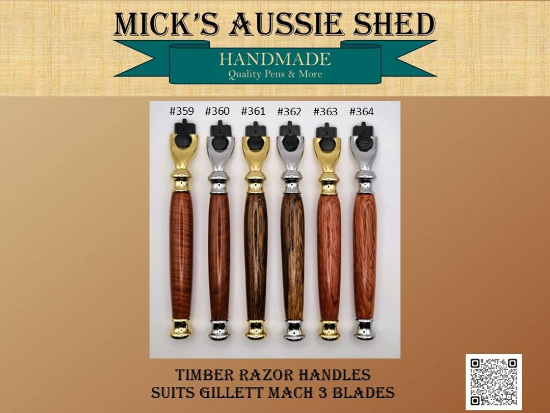 Handmade Timber Razor Handle for Gillette MACH 3 - Etsy