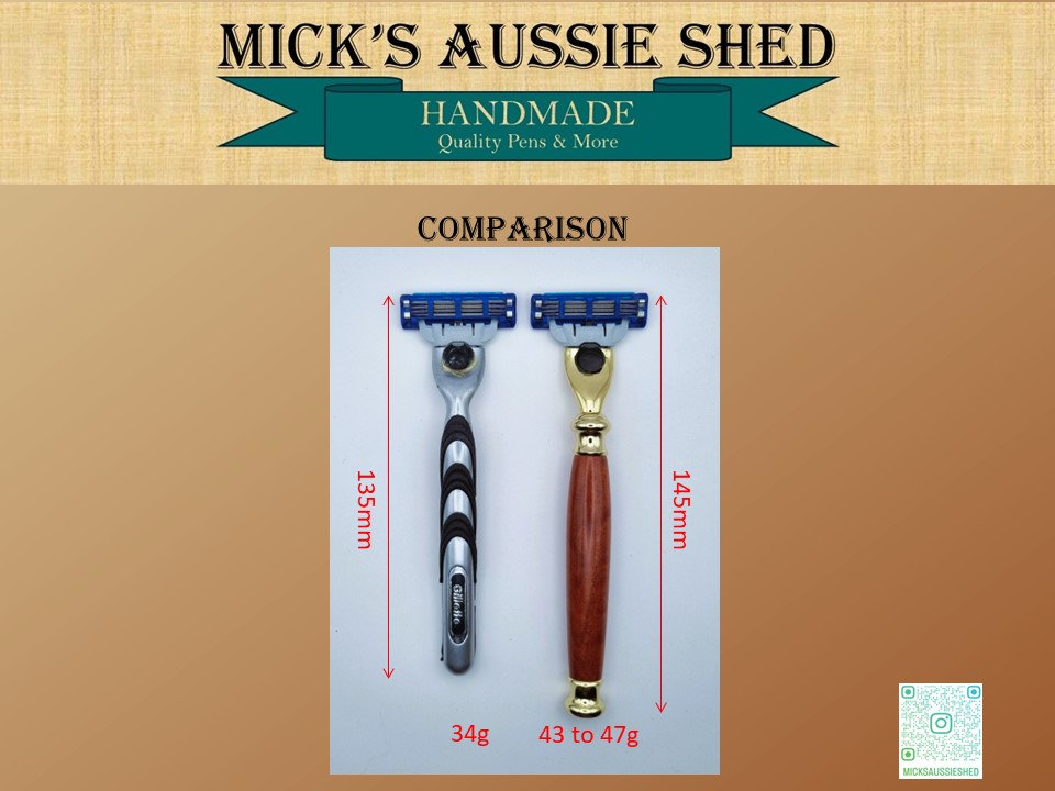 Handmade Acrylic Razor Handle Suits Gillette MACH 3 Blades Variety of ...