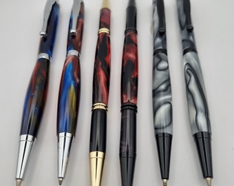 Handmade Pen - Double ended pen - Black ink one end and Red ink in the other end or matching Pen & Pencil set