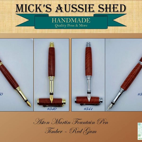 Pluma estilográfica Aston Martin hecha a mano