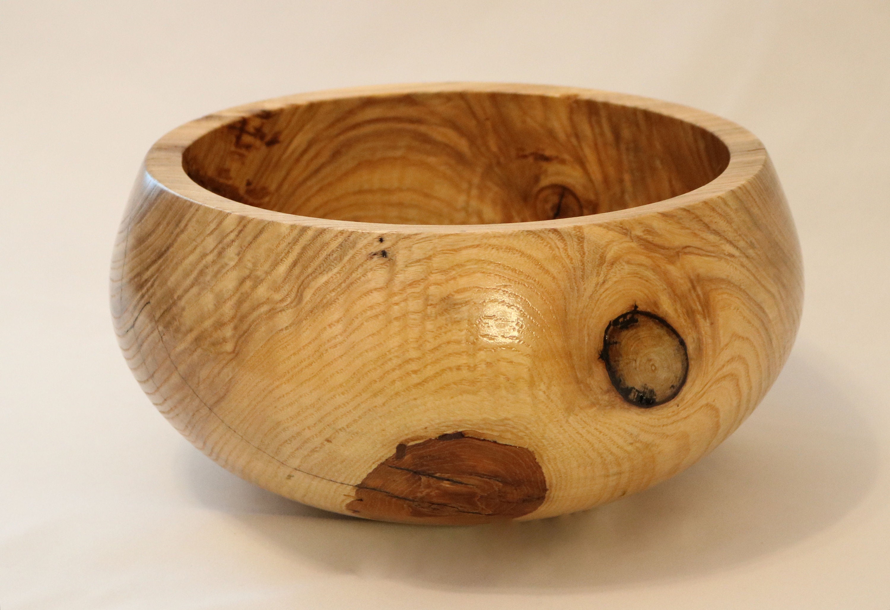 Ash Bowl, Wood Bowl Handmade, Wood Turned Bowl, Wood Salad Bowl, Hand