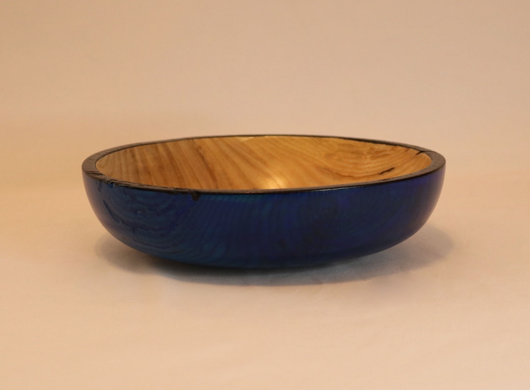 Blue Ash Bowl, Ash Bowl, Wood Bowl Handmade, Wood Turned Bowl, Wood