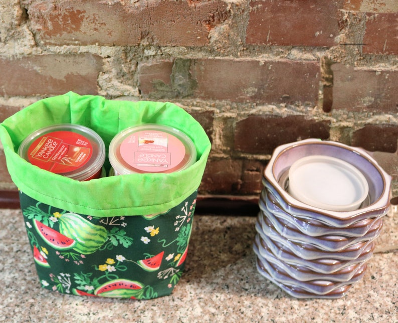 Summer Themed Fabric Bucket, Fabric Bucket, Fabric Basket, Storage Bins