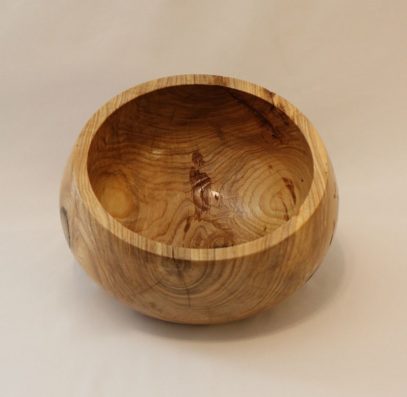 Ash Bowl, Wood Bowl Handmade, Wood Turned Bowl, Wood Salad Bowl, Hand
