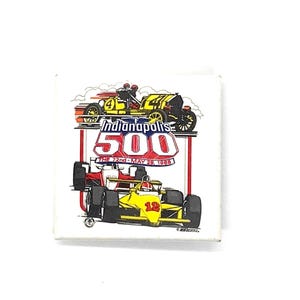 Square Indianapolis 500 Souvenir Pin (1988) Racing