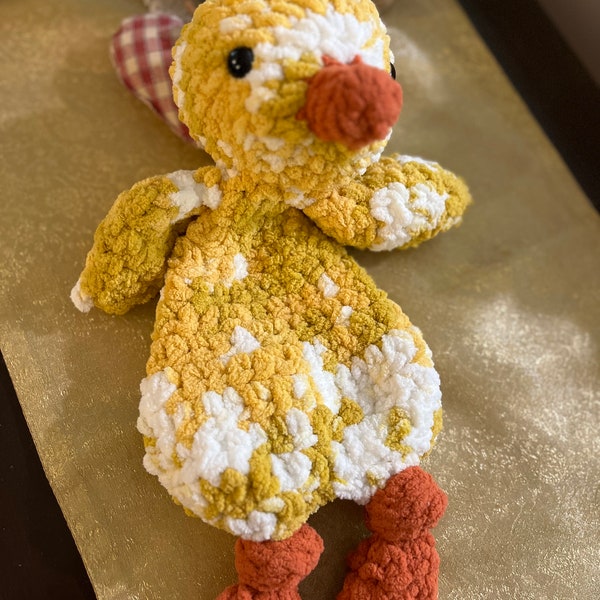 Prêt à être expédié, Lovey Ceecee The Chick, Lovey, amigurumi, peluche, cadeau pour bébé, baby shower, jouets unisexes