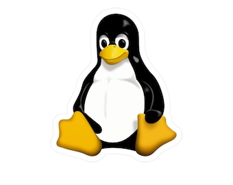 Sticker mascotte Linux - Tux le pingouin