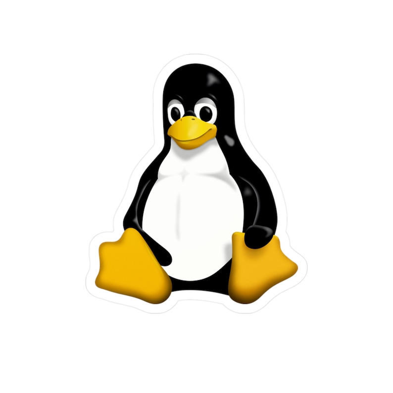 Linux Mascot Tux the penguin decal image 1