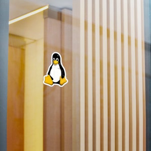 Linux Mascot Tux the penguin decal image 2