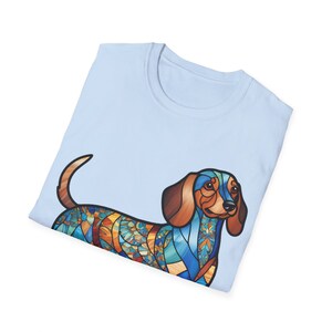 Dachshund Stained Glass Tee image 4