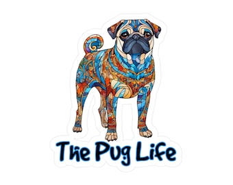 Décalcomanie en vinyle The Pug Life