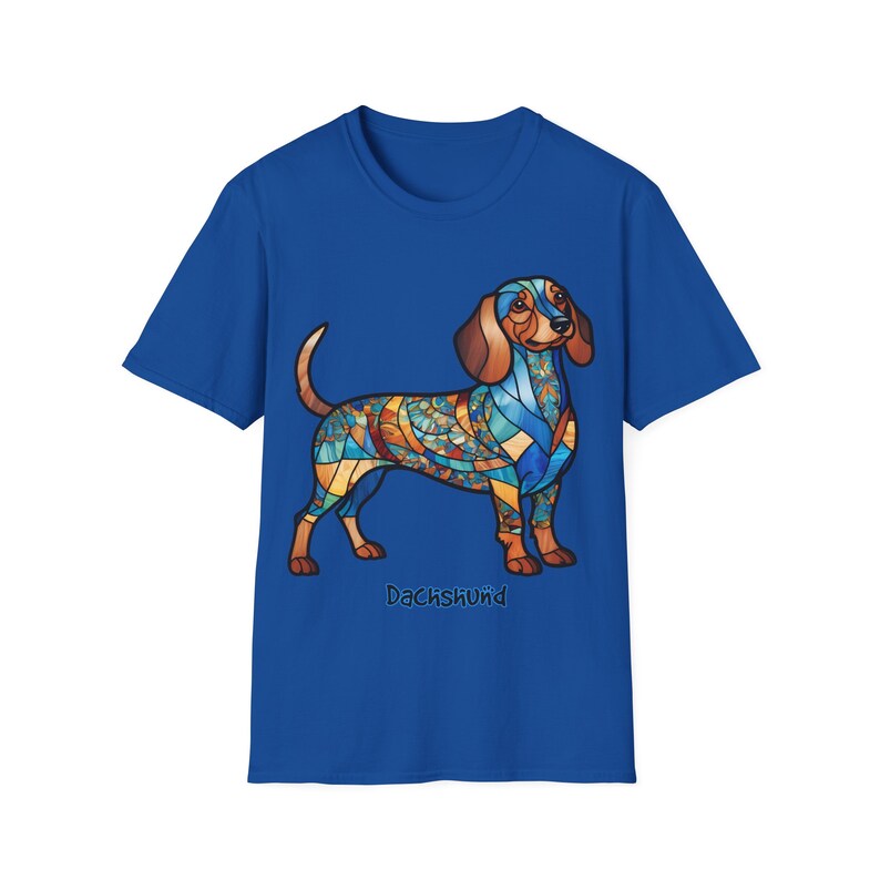 Dachshund Stained Glass Tee image 9