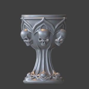 Gothic Becher: 3D Druckbares Modell