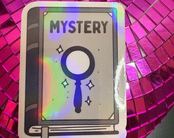 Holografisk mysteriebok klistermärke