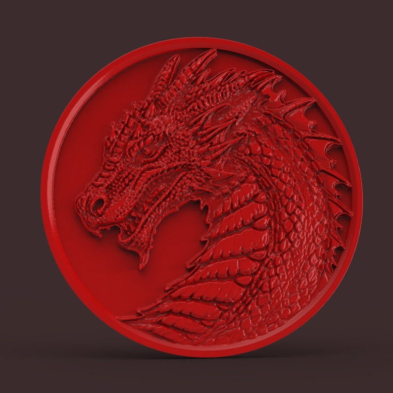 Red Dragon Stl Digital File for CNC Machine or 3D Printing - Etsy