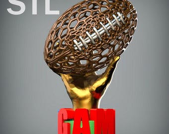 GAME DAY ボロノイ スタイルのミニチュア 3D プリント用 STL デジタル ファイル