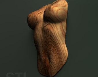 Wandplatte, weiblicher Torso