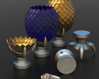 Dragon egg on a stand STL file for 3D printing