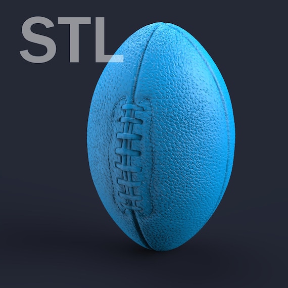 American football ball STL digital file for 3D printing